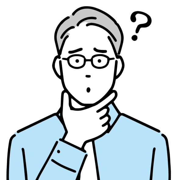 悩んでいる男性